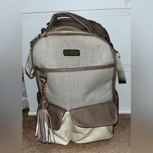 Brand new Itzy Ritzy Boss large diaper bag backpack in color vanilla latte
